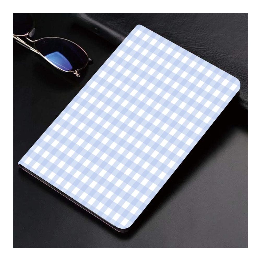 Weiß Muster Hellblau Gingham Plaid Karo Abstra A3